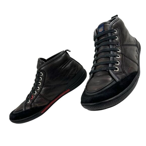 GANT Lace Up Distressed Leather Chukka Sneakers Men’s Size 8 - Picture 2 of 9